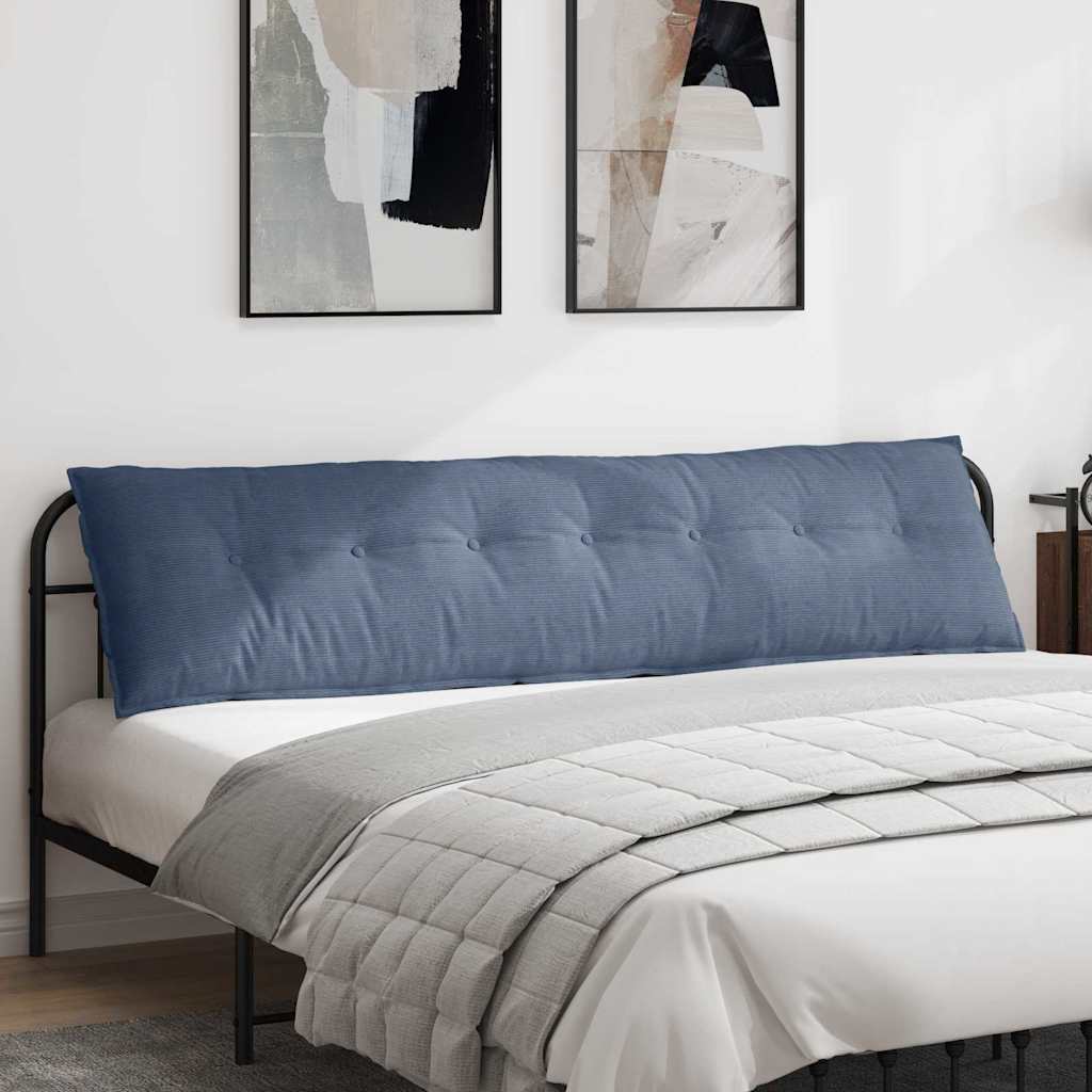 Rugkussen Blauw 200 x 50 cm Cordstof is nu te koop bij PeponiXL, paradijselijk wonen!