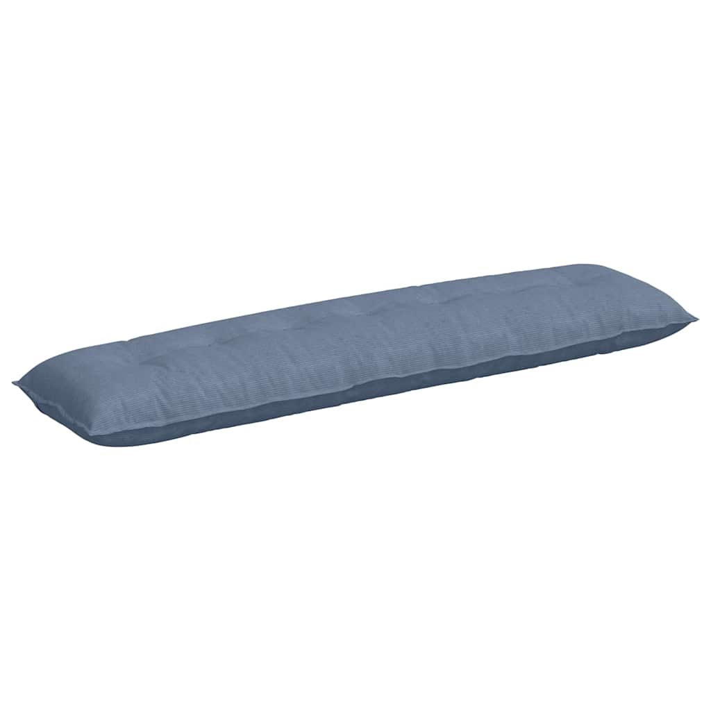 Rugkussen Blauw 200 x 50 cm Cordstof is nu te koop bij PeponiXL, paradijselijk wonen!