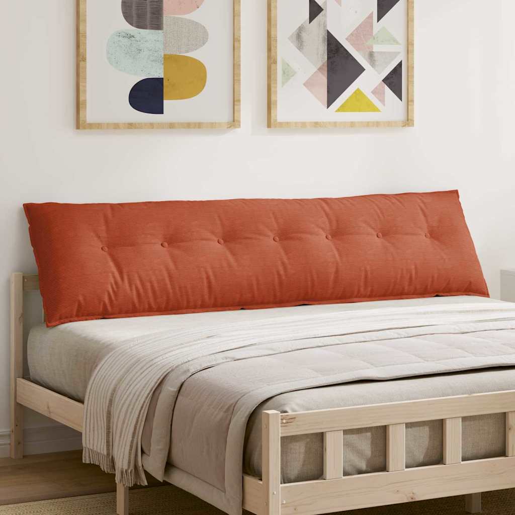 Rugkussen Rood-oranje 200 x 50 cm Cordstof is nu te koop bij PeponiXL, paradijselijk wonen!