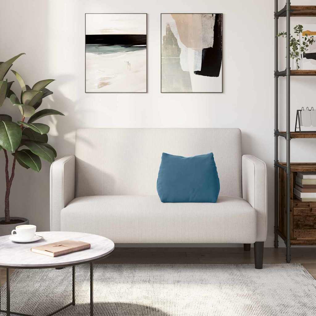 Rugkussen Blauw 45 x 20 x 35 cm Cordstof is nu te koop bij PeponiXL, paradijselijk wonen!