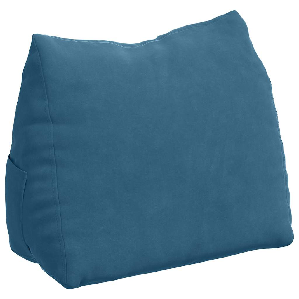 Rugkussen Blauw 45 x 20 x 35 cm Cordstof is nu te koop bij PeponiXL, paradijselijk wonen!
