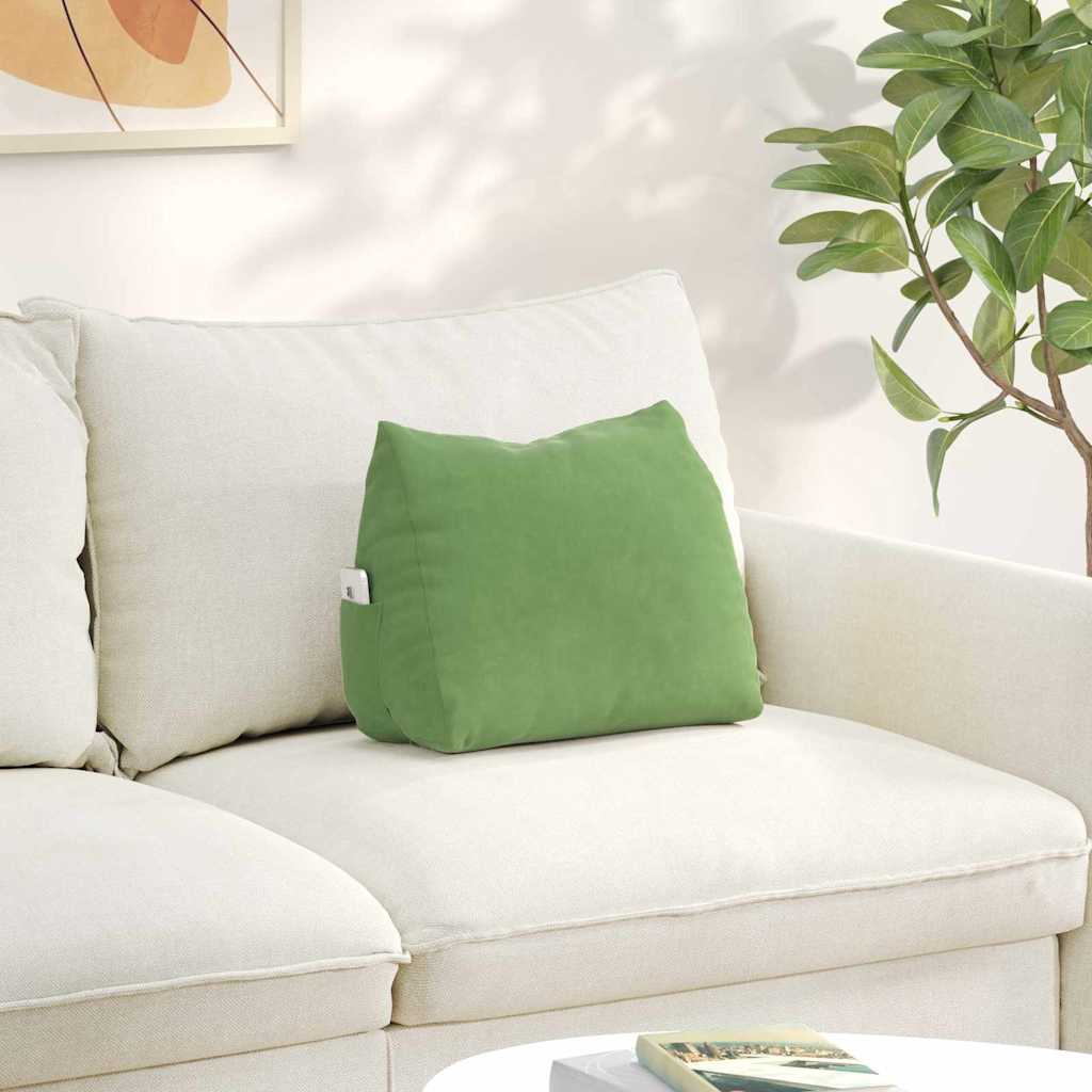 Rugkussen Lichtgroen 45 x 20 x 35 cm Cordstof is nu te koop bij PeponiXL, paradijselijk wonen!