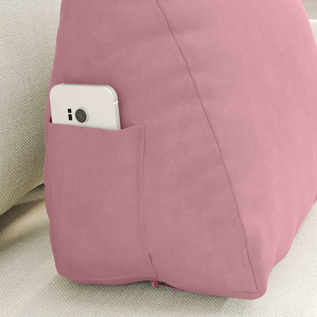 Rugkussen Roze 45 x 20 x 35 cm Cordstof is nu te koop bij PeponiXL, paradijselijk wonen!