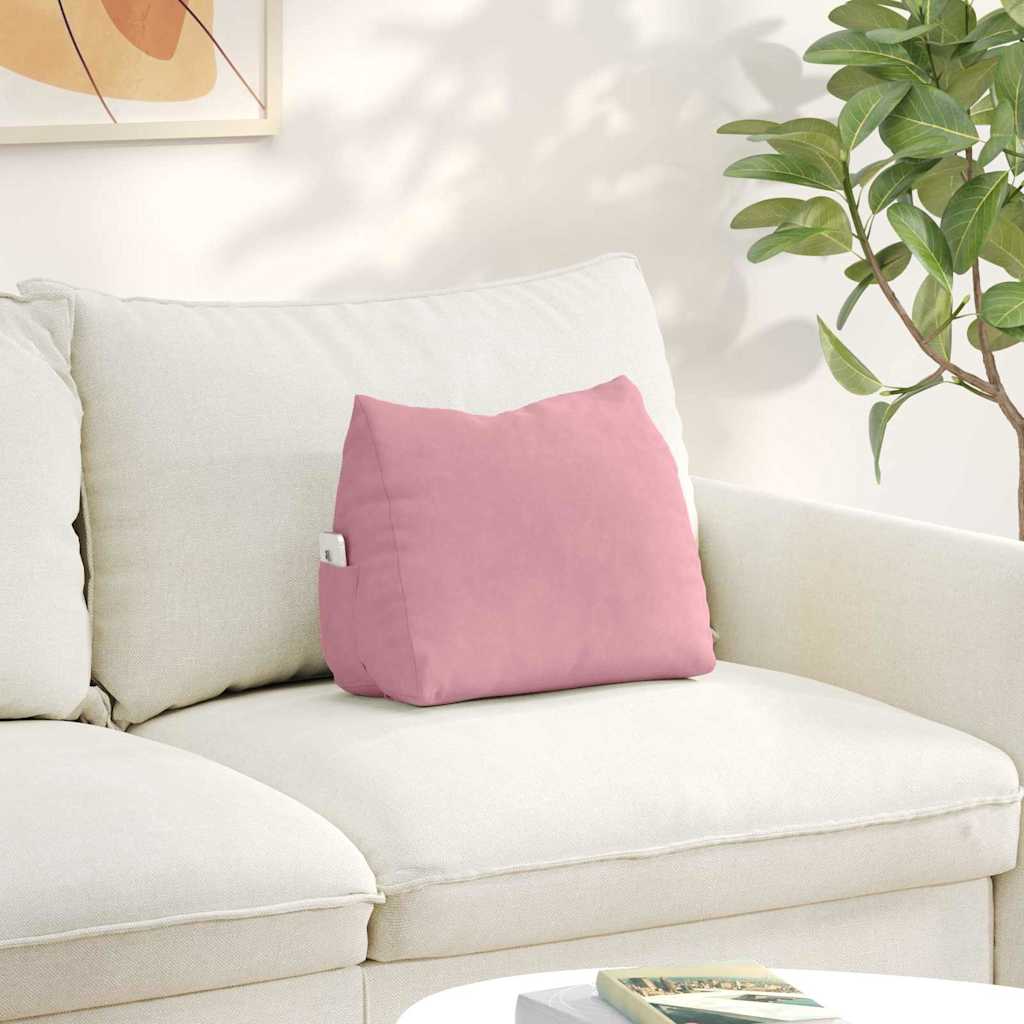 Rugkussen Roze 45 x 20 x 35 cm Cordstof is nu te koop bij PeponiXL, paradijselijk wonen!