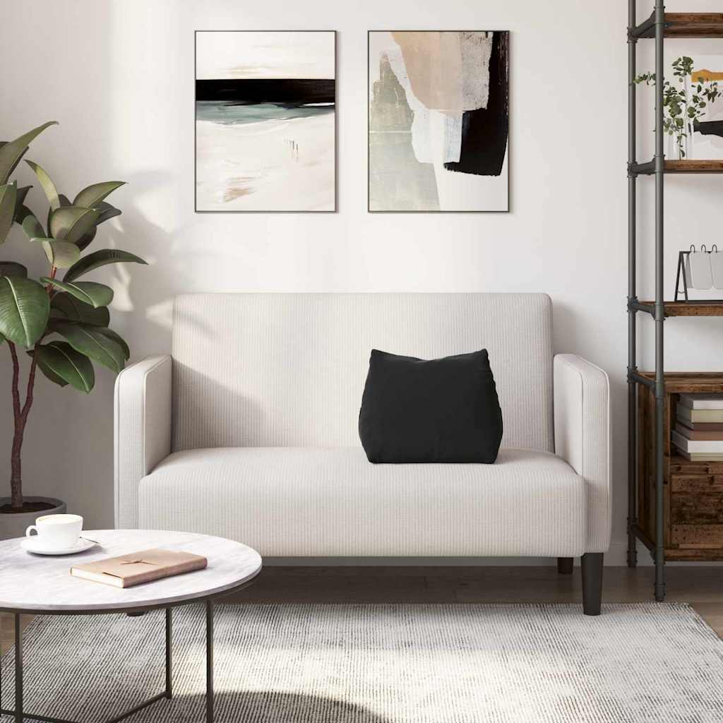 Rugkussen Zwart 45 x 20 x 35 cm Cordstof is nu te koop bij PeponiXL, paradijselijk wonen!