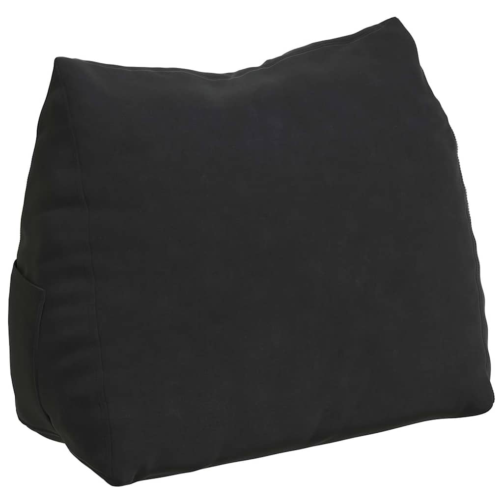 Rugkussen Zwart 45 x 20 x 35 cm Cordstof is nu te koop bij PeponiXL, paradijselijk wonen!