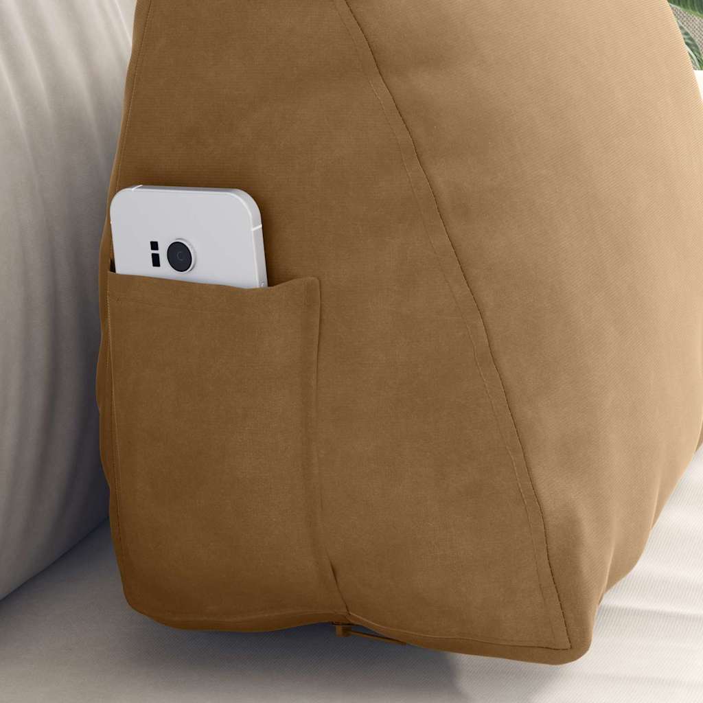 Rugkussen Bruin 45 x 20 x 35 cm Cordstof is nu te koop bij PeponiXL, paradijselijk wonen!