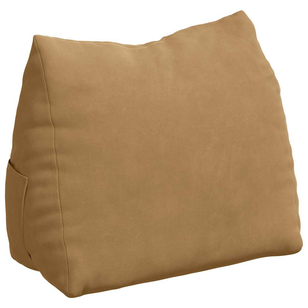 Rugkussen Bruin 45 x 20 x 35 cm Cordstof is nu te koop bij PeponiXL, paradijselijk wonen!
