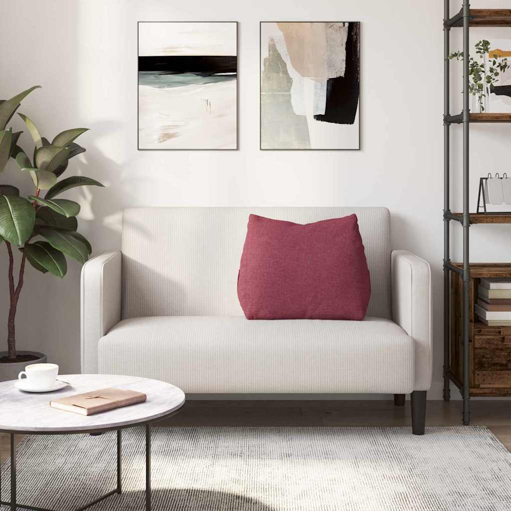 Rugkussen Wijnrood 60 x 20 x 50 cm Stof is nu te koop bij PeponiXL, paradijselijk wonen!