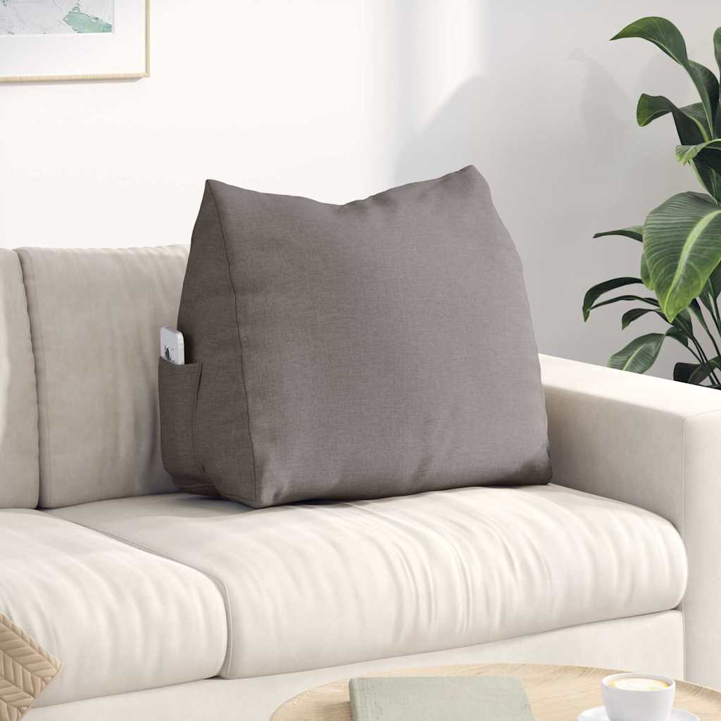 Rugkussen Taupe 60 x 20 x 50 cm Stof is nu te koop bij PeponiXL, paradijselijk wonen!