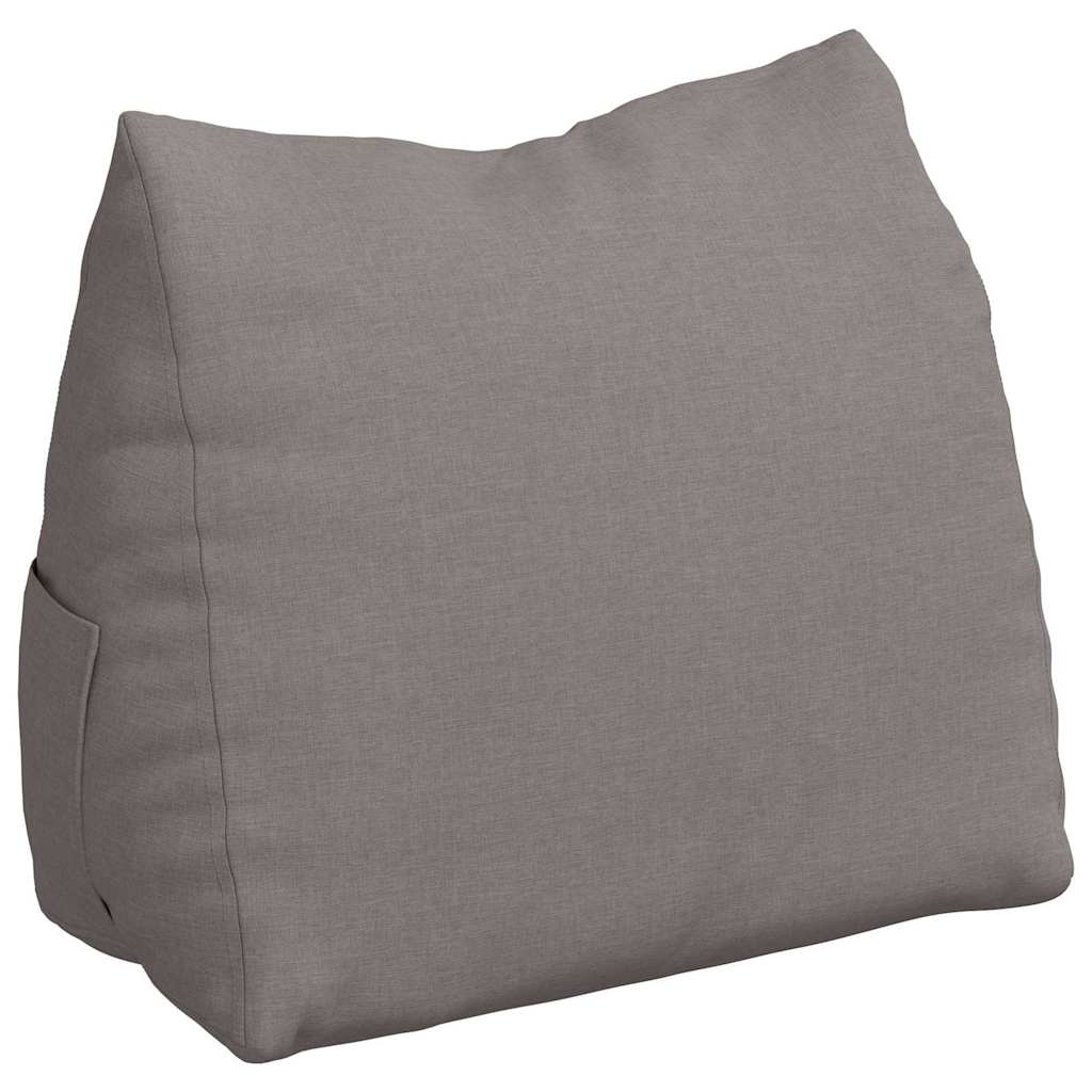 Rugkussen Taupe 60 x 20 x 50 cm Stof is nu te koop bij PeponiXL, paradijselijk wonen!