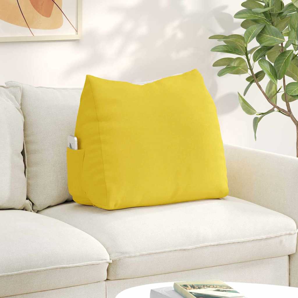 Rugkussen Lichtgeel 60 x 20 x 50 cm Stof is nu te koop bij PeponiXL, paradijselijk wonen!