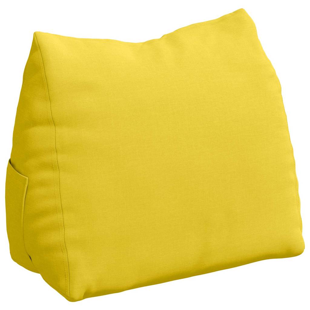 Rugkussen Lichtgeel 60 x 20 x 50 cm Stof is nu te koop bij PeponiXL, paradijselijk wonen!