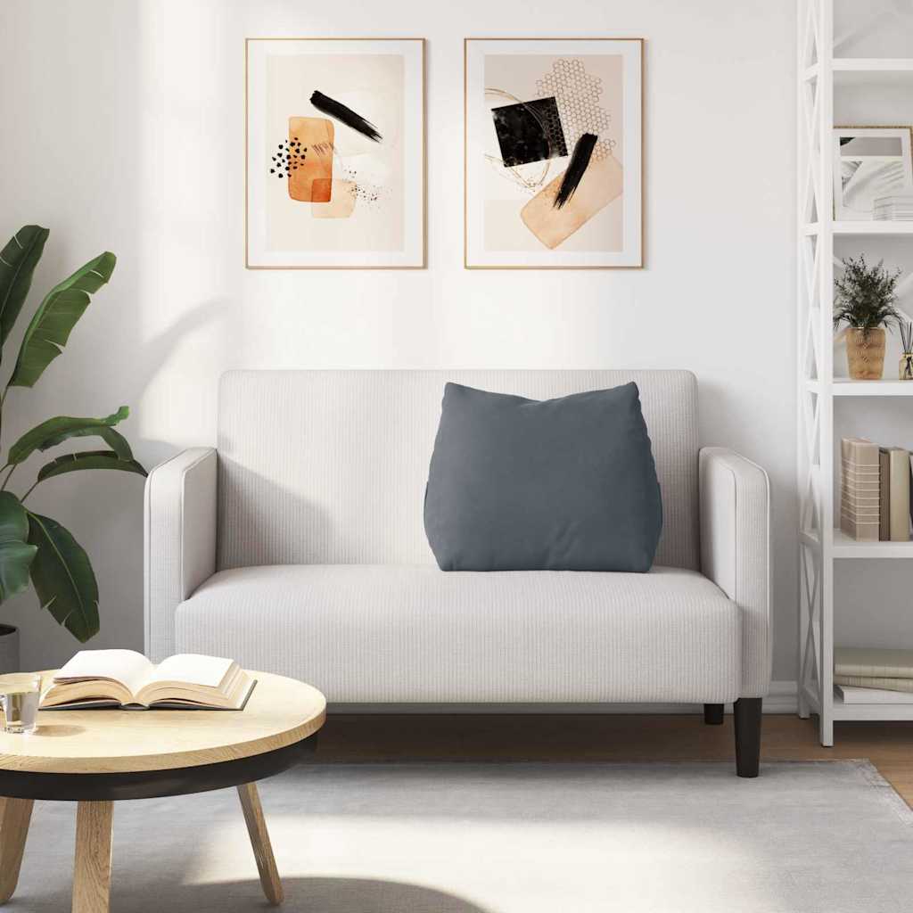 Rugkussen Donkergrijs 60 x 20 x 50 cm Cordstof is nu te koop bij PeponiXL, paradijselijk wonen!