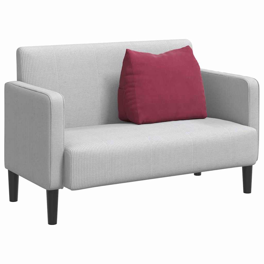 Rugkussen Wijnrood 60 x 20 x 50 cm Cordstof is nu te koop bij PeponiXL, paradijselijk wonen!