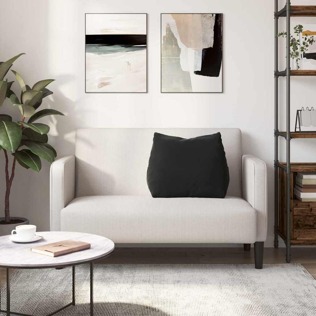 Rugkussen Zwart 60 x 20 x 50 cm Cordstof is nu te koop bij PeponiXL, paradijselijk wonen!