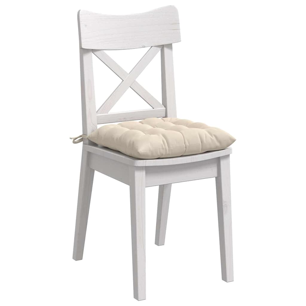 Zitkussens 4 pcs Beige 40 x 40 x 6 cm Microfibre is nu te koop bij PeponiXL, paradijselijk wonen!