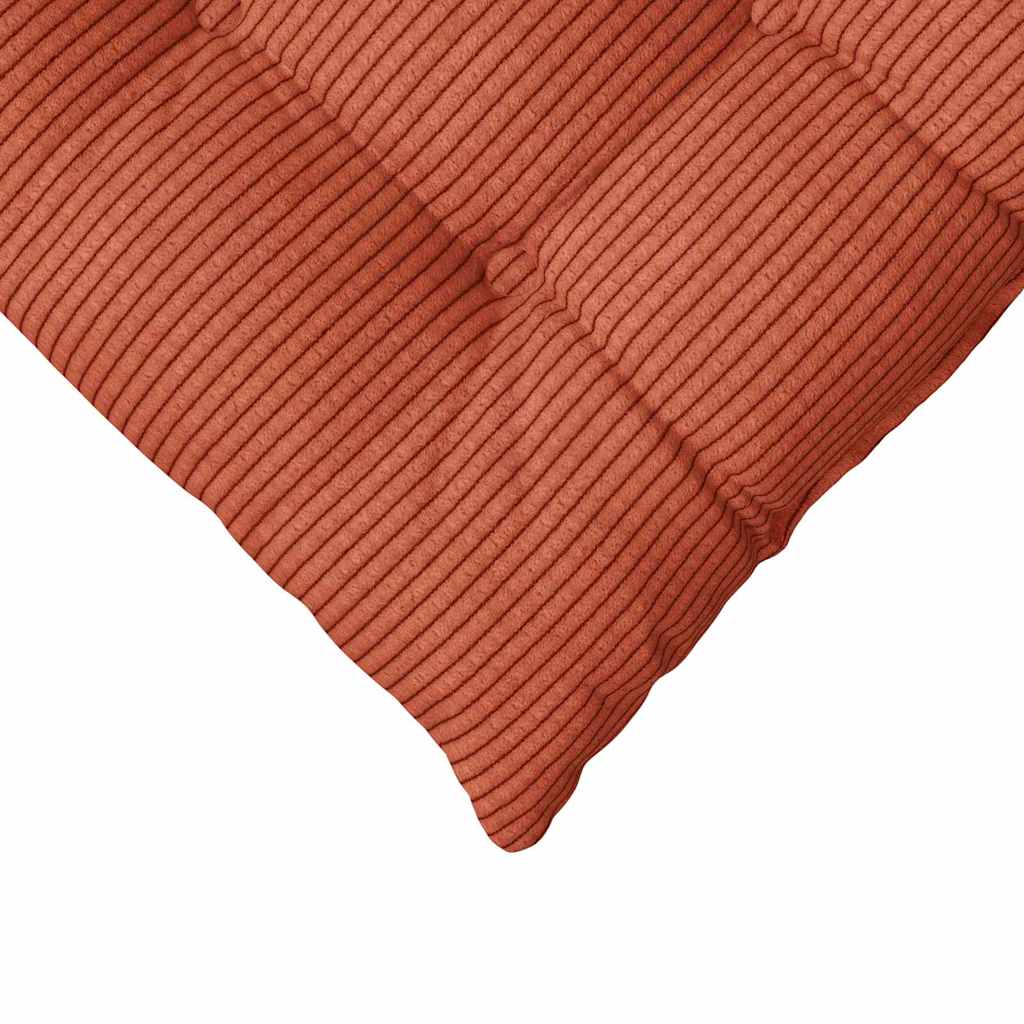 Zitkussens 4 pcs Rood-oranje 40 x 40 x 6 cm Katoen Stof is nu te koop bij PeponiXL, paradijselijk wonen!