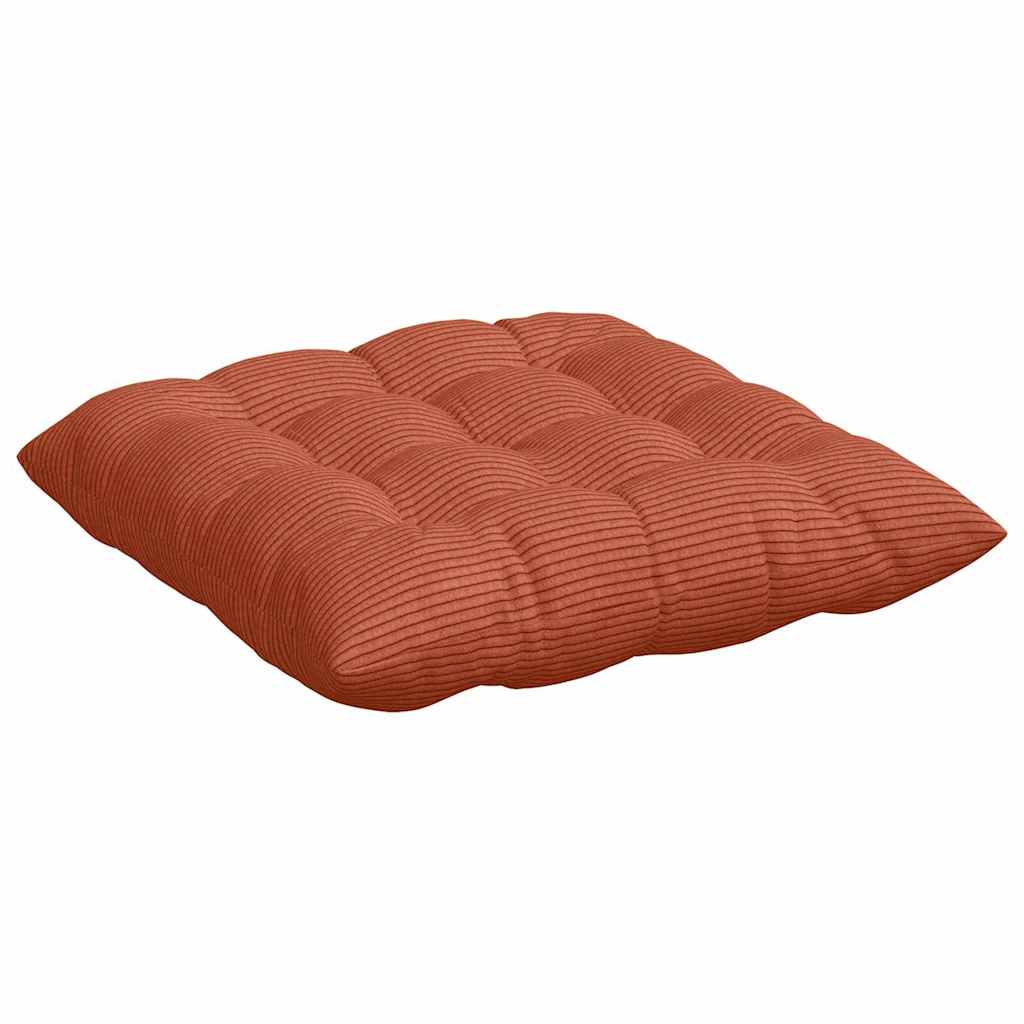 Zitkussens 4 pcs Rood-oranje 40 x 40 x 6 cm Katoen Stof is nu te koop bij PeponiXL, paradijselijk wonen!