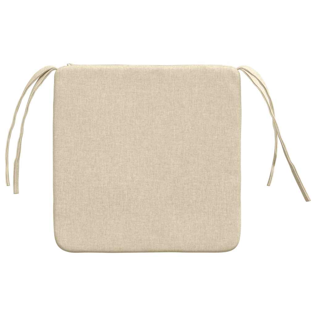 Zitkussens 4 pcs Crème 40 x 40 x 3 cm Stof is nu te koop bij PeponiXL, paradijselijk wonen!