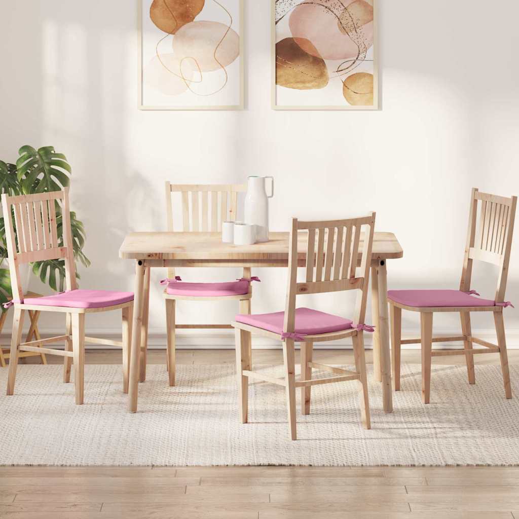 Zitkussens 4 stuks Roze 40 x 40 x 3 cm Stof is nu te koop bij PeponiXL, paradijselijk wonen!