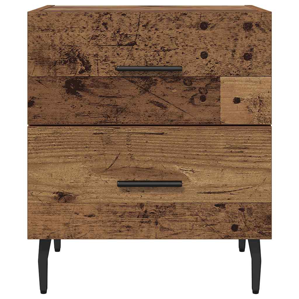 Nachtkastje 2 pcs Oudhout 40 x 35 x 47,5 cm Bewerkt hout is nu te koop bij PeponiXL, paradijselijk wonen!