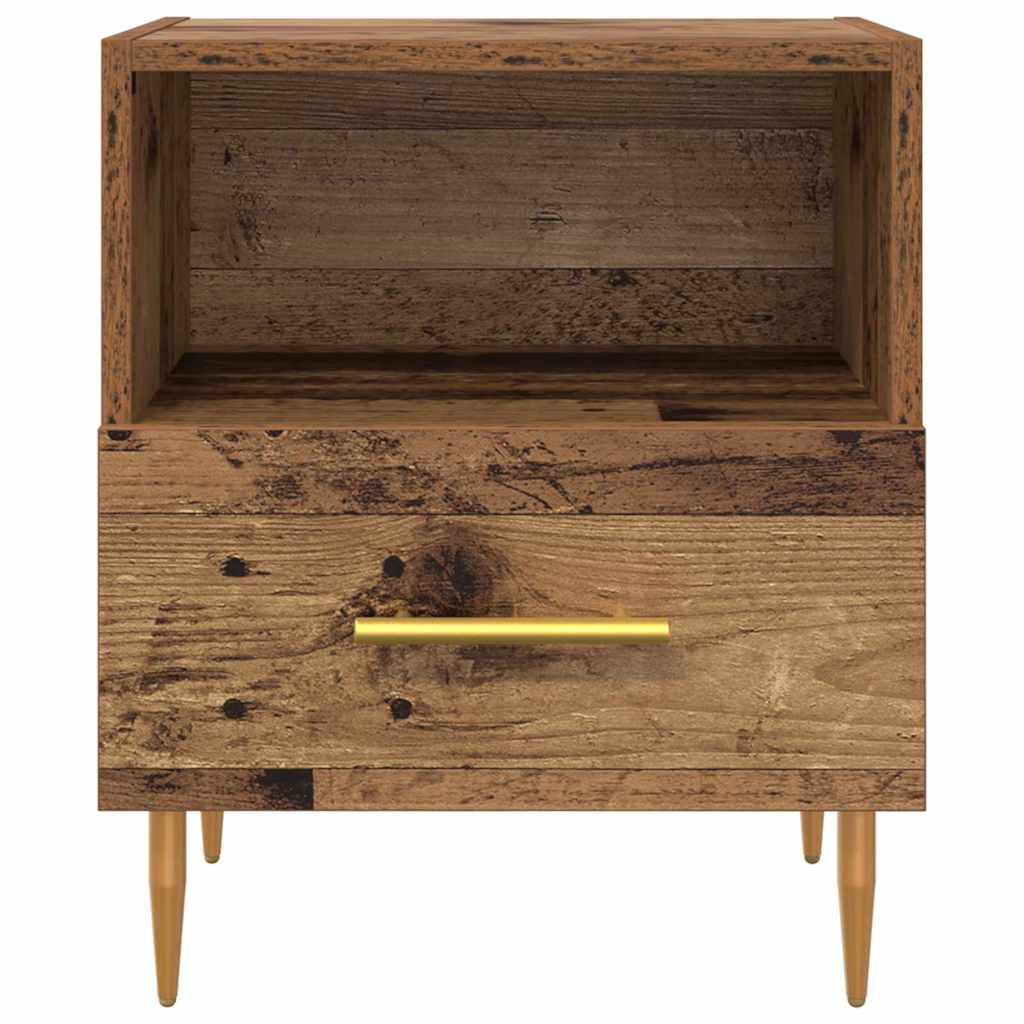 Nachtkastje 2 pcs Oudhout 40 x 35 x 47,5 cm Bewerkt hout is nu te koop bij PeponiXL, paradijselijk wonen!