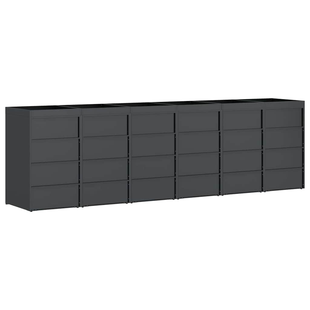 Wieltjesbakopslag voor 3 bakken Antraciet 340 x 77.5 x 115.5 cm is nu te koop bij PeponiXL, paradijselijk wonen!