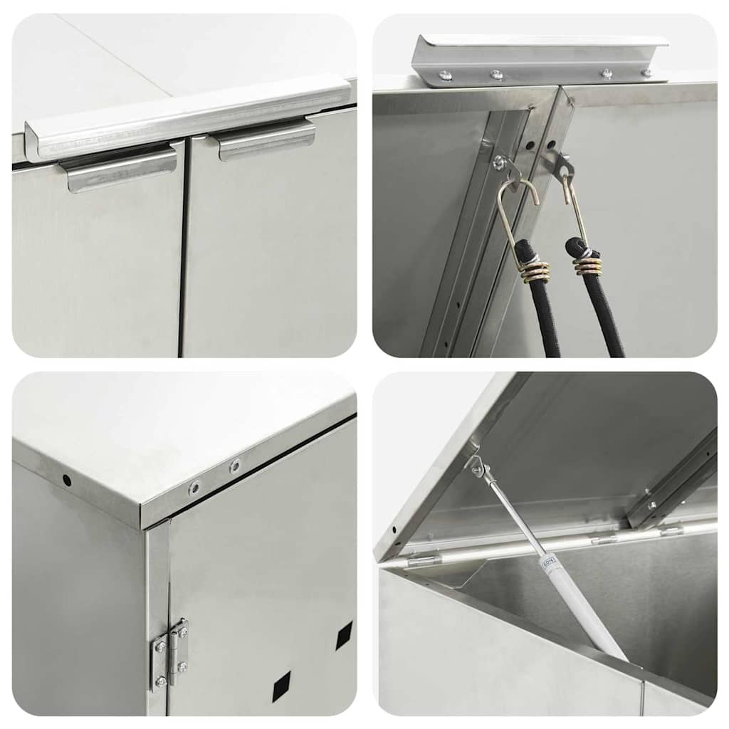 Wieltjesbakopslag voor 3 bakken Zilver 340 x 77.5 x 115.5 cm is nu te koop bij PeponiXL, paradijselijk wonen!