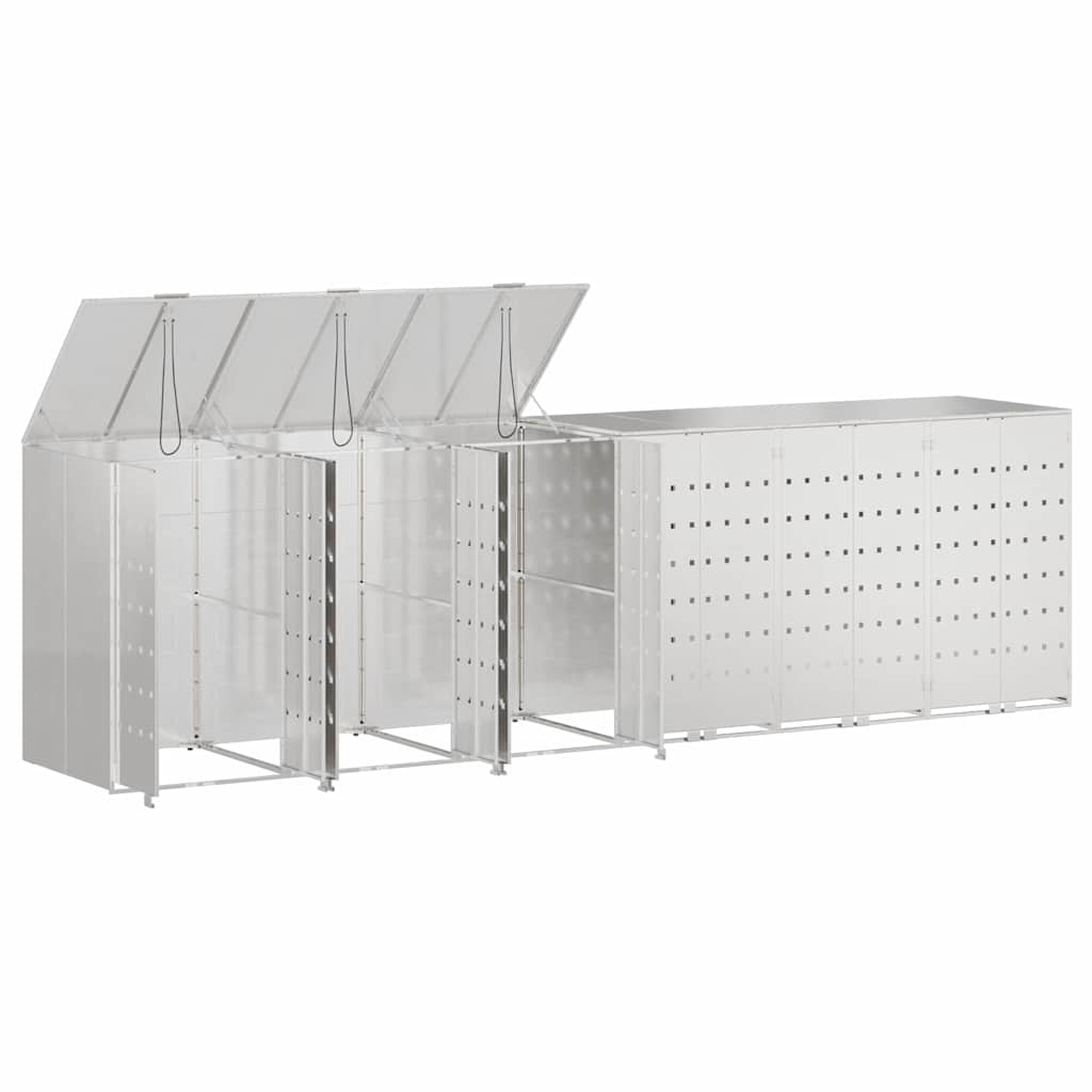 Wieltjesbakopslag voor 3 bakken Zilver 340 x 77.5 x 115.5 cm is nu te koop bij PeponiXL, paradijselijk wonen!