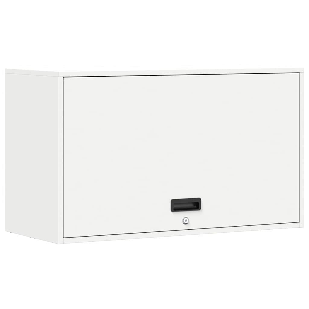 Wandkast voor Garage Wit 90 x 40 x 53 cm Poedercoating staal is nu te koop bij PeponiXL, paradijselijk wonen!