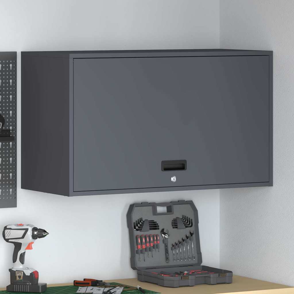 Wandkast voor Garage Antraciet 90 x 40 x 53 cm is nu te koop bij PeponiXL, paradijselijk wonen!