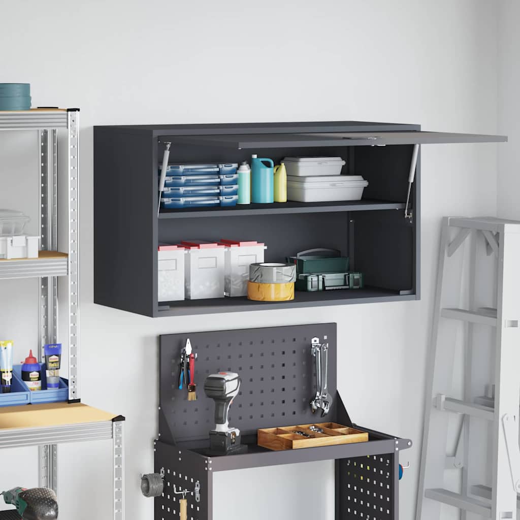 Wandkast voor Garage Antraciet 90 x 40 x 53 cm is nu te koop bij PeponiXL, paradijselijk wonen!