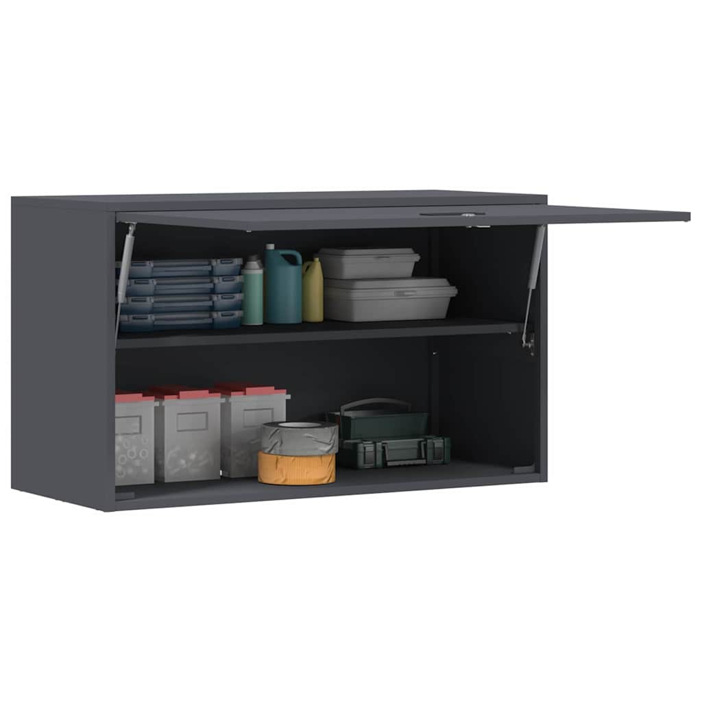 Wandkast voor Garage Antraciet 90 x 40 x 53 cm is nu te koop bij PeponiXL, paradijselijk wonen!