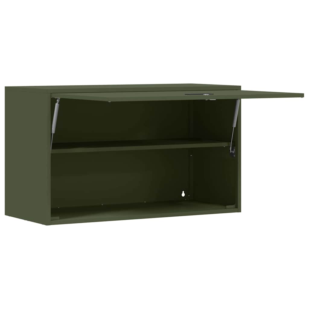 Wandkast voor Garage Olijfgroen 90 x 40 x 53 cm is nu te koop bij PeponiXL, paradijselijk wonen!