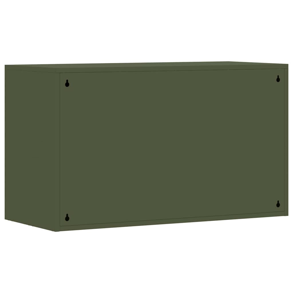 Wandkast voor Garage Olijfgroen 90 x 40 x 53 cm is nu te koop bij PeponiXL, paradijselijk wonen!