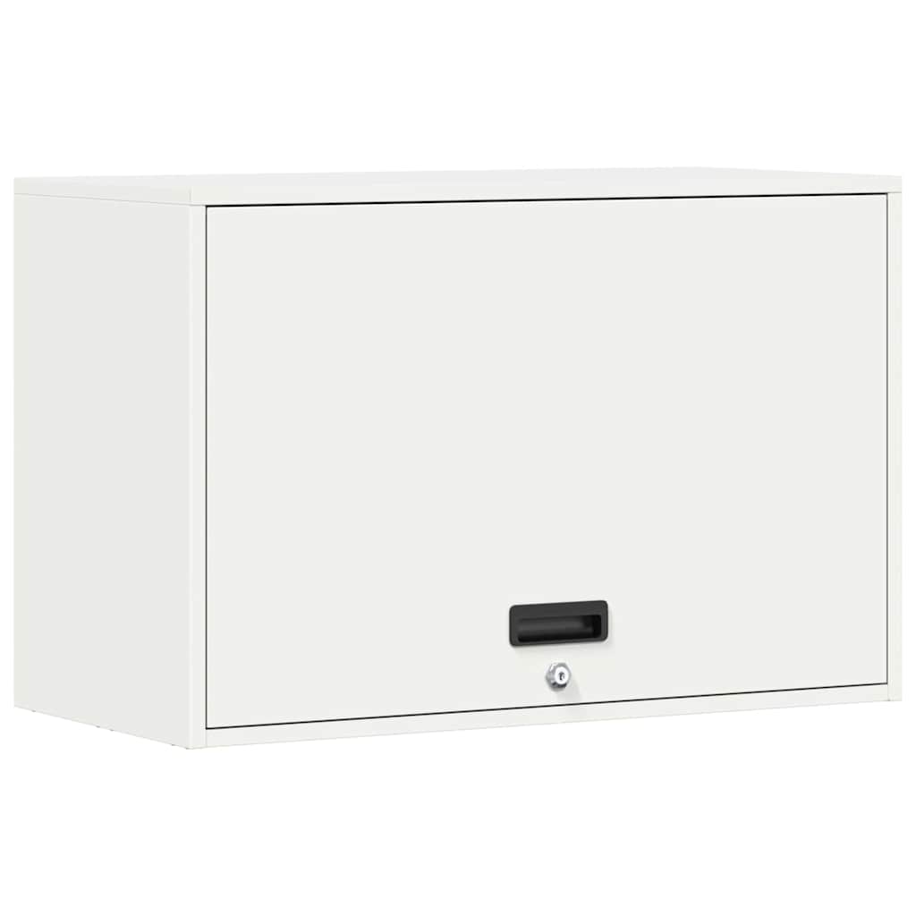 Wandkast voor Garage Wit 80 x 40 x 53 cm Poedercoating staal is nu te koop bij PeponiXL, paradijselijk wonen!