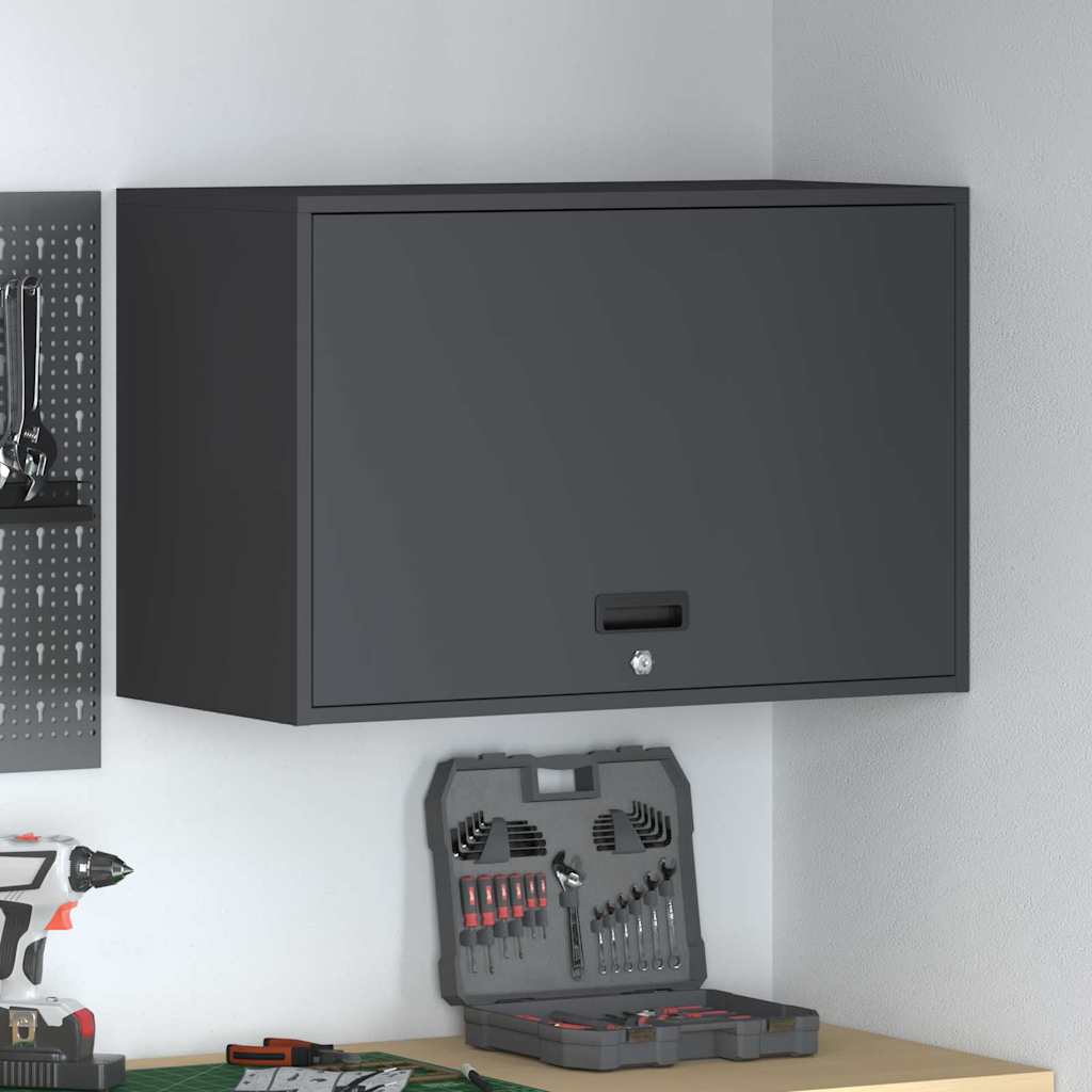 Wandkast voor Garage Antraciet 80 x 40 x 53 cm is nu te koop bij PeponiXL, paradijselijk wonen!