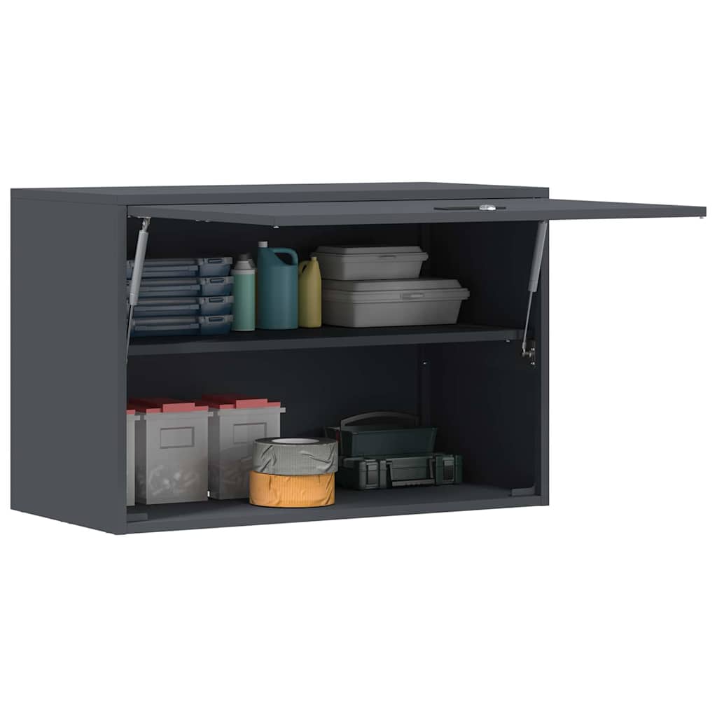 Wandkast voor Garage Antraciet 80 x 40 x 53 cm is nu te koop bij PeponiXL, paradijselijk wonen!