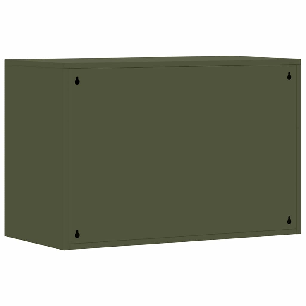 Wandkast voor Garage Olijfgroen 80 x 40 x 53 cm is nu te koop bij PeponiXL, paradijselijk wonen!