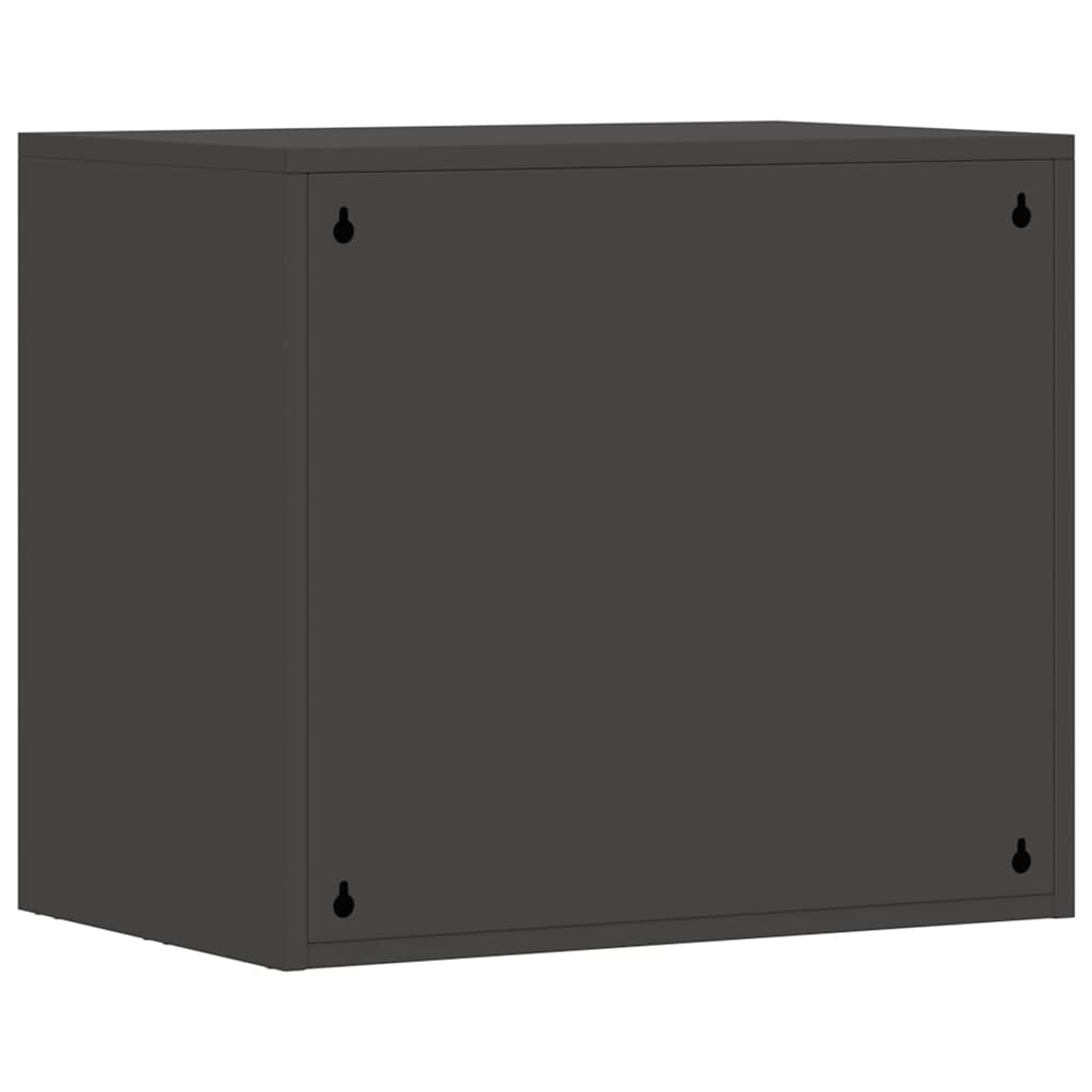 Wandkast voor Garage Zwart 60 x 40 x 53 cm Poedercoating staal is nu te koop bij PeponiXL, paradijselijk wonen!