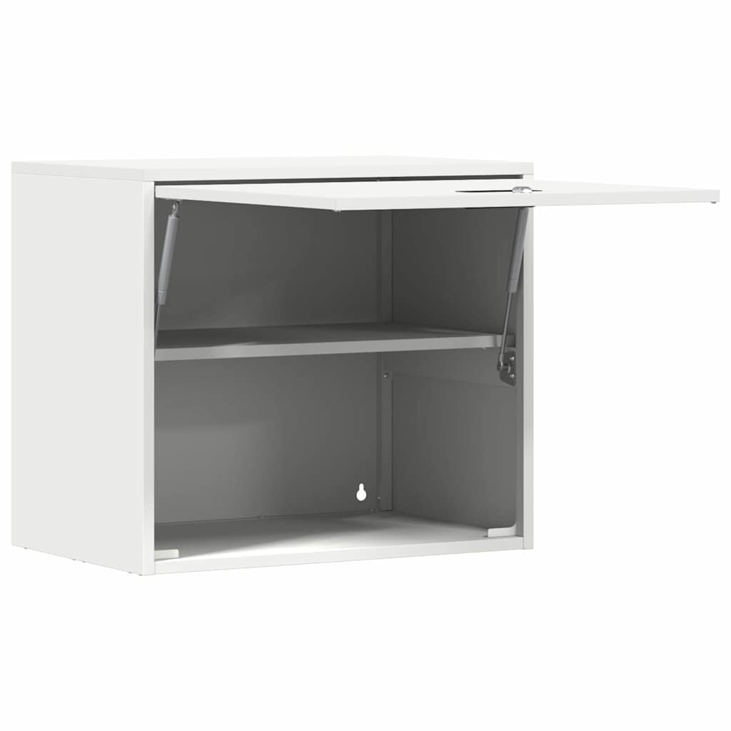 Wandkast voor Garage Wit 60 x 40 x 53 cm Poedercoating staal is nu te koop bij PeponiXL, paradijselijk wonen!