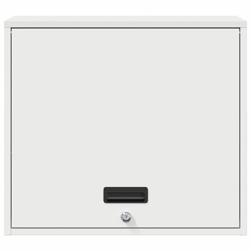 Wandkast voor Garage Wit 60 x 40 x 53 cm Poedercoating staal is nu te koop bij PeponiXL, paradijselijk wonen!