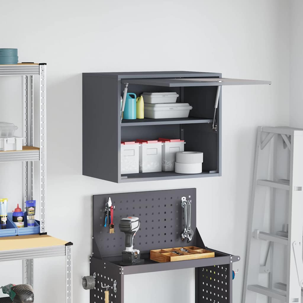 Wandkast voor Garage Antraciet 60 x 40 x 53 cm is nu te koop bij PeponiXL, paradijselijk wonen!