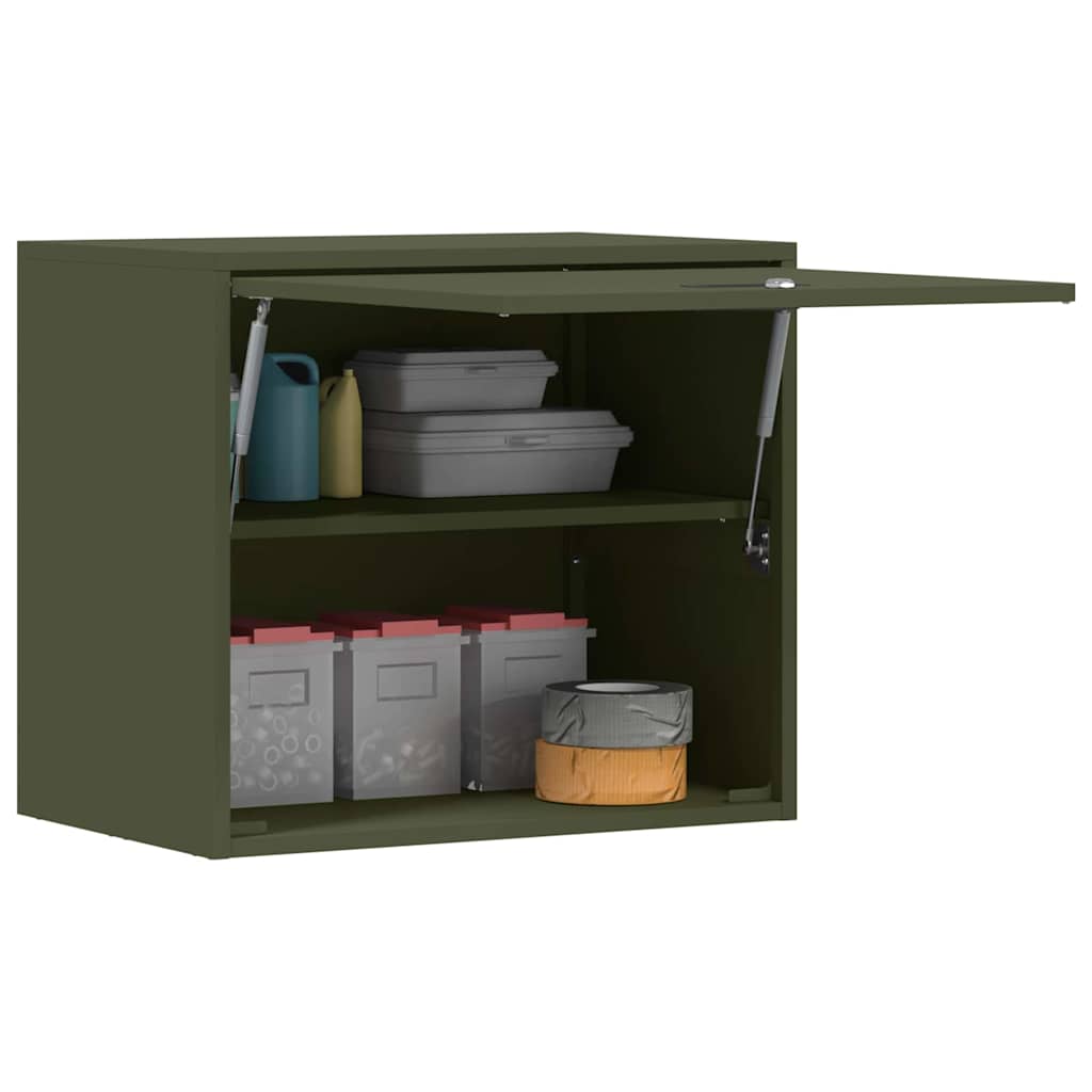 Wandkast voor Garage Olijfgroen 60 x 40 x 53 cm is nu te koop bij PeponiXL, paradijselijk wonen!