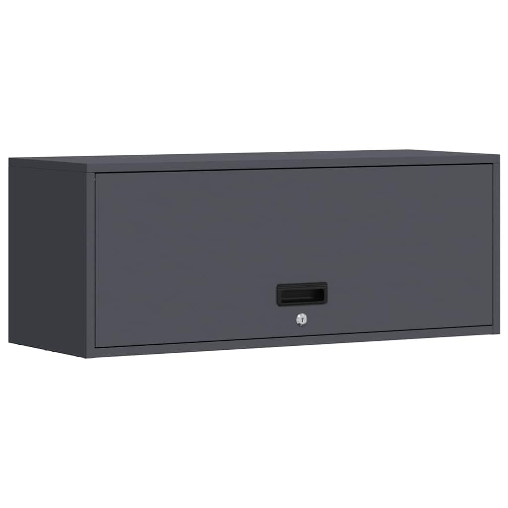 Wandkast voor Garage Antraciet 90 x 33 x 35 cm is nu te koop bij PeponiXL, paradijselijk wonen!