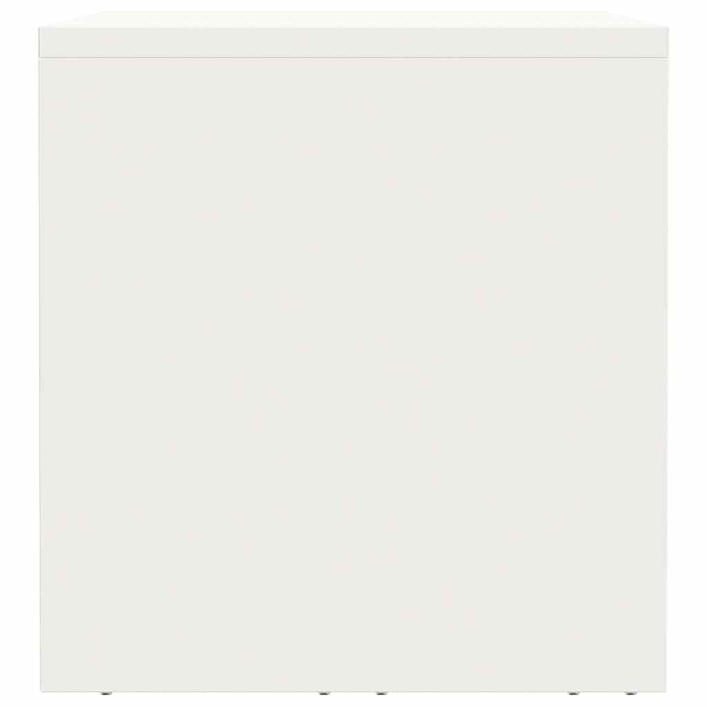 Wandkast voor Garage Wit 80 x 33 x 35 cm Poedercoating staal is nu te koop bij PeponiXL, paradijselijk wonen!