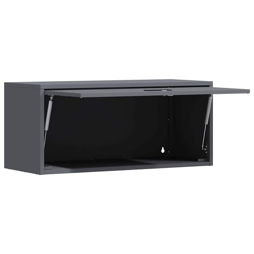 Wandkast voor Garage Antraciet 80 x 33 x 35 cm is nu te koop bij PeponiXL, paradijselijk wonen!