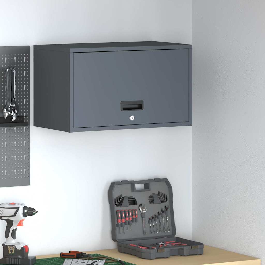 Wandkast voor Garage Antraciet 60 x 33 x 35 cm is nu te koop bij PeponiXL, paradijselijk wonen!