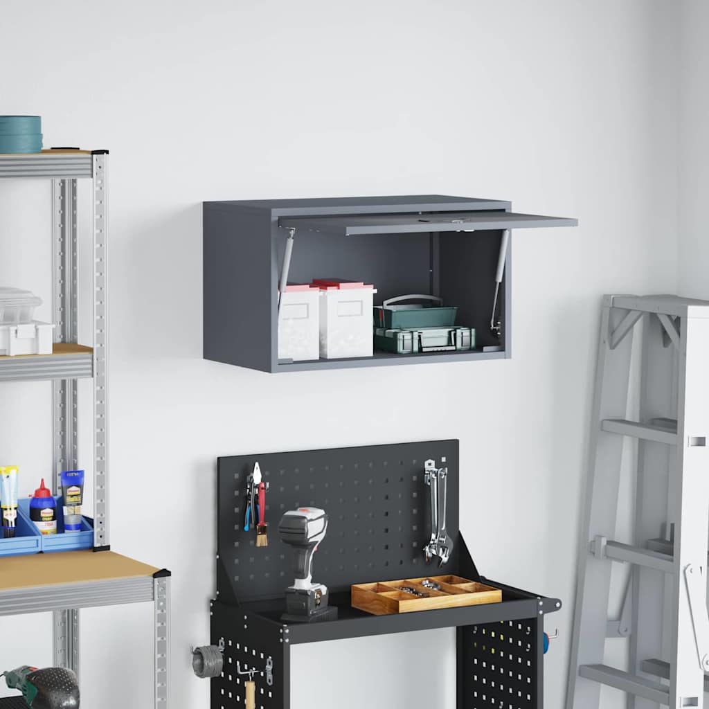 Wandkast voor Garage Antraciet 60 x 33 x 35 cm is nu te koop bij PeponiXL, paradijselijk wonen!